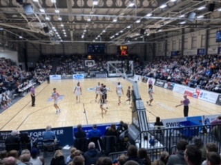 Image of LHS at Newcastle Eagles Basketball Match 