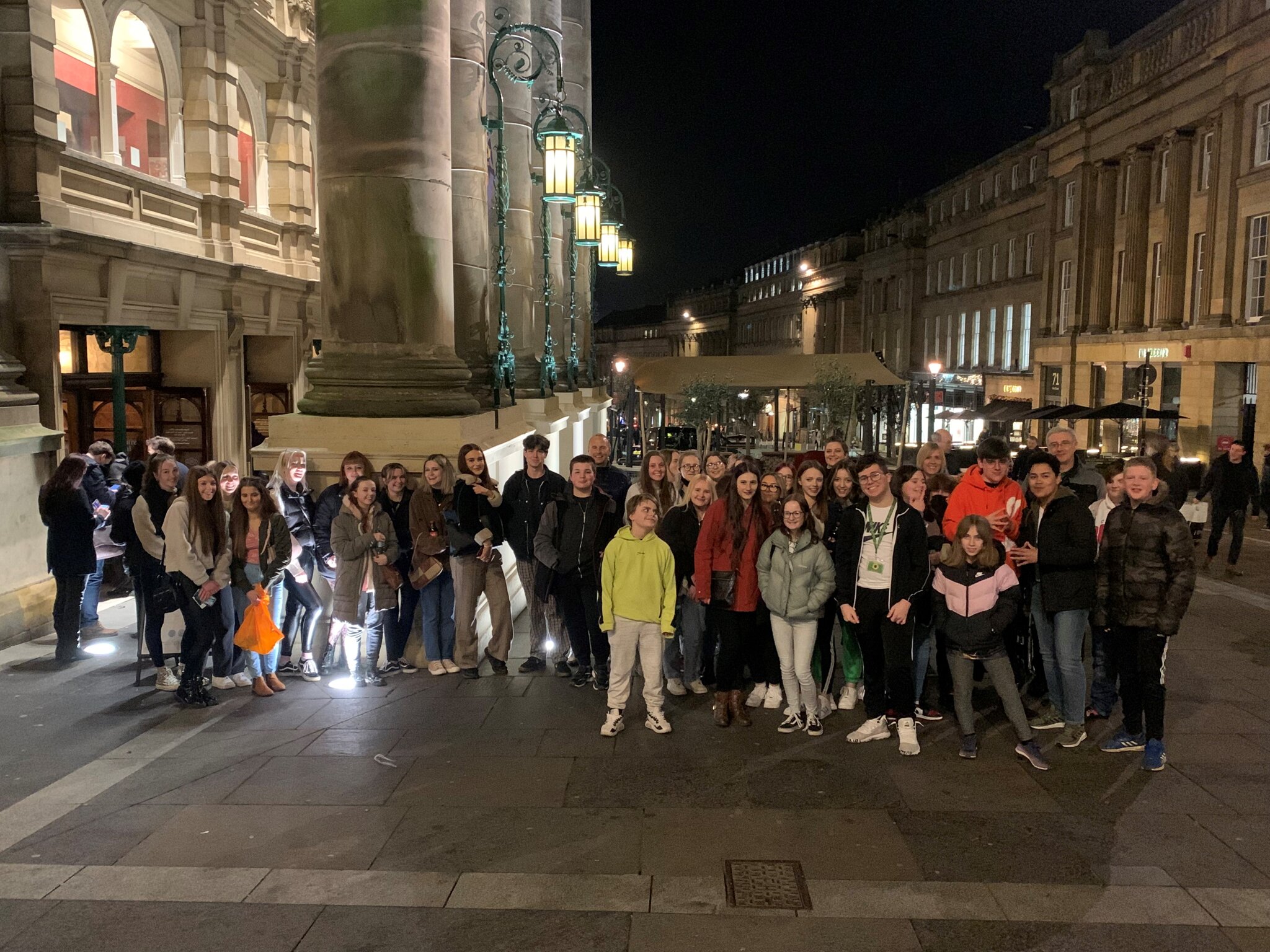 Image of LHS at the Theatre Royal to watch a performance of "The Curious Incident of the Dog in the Night-Time"