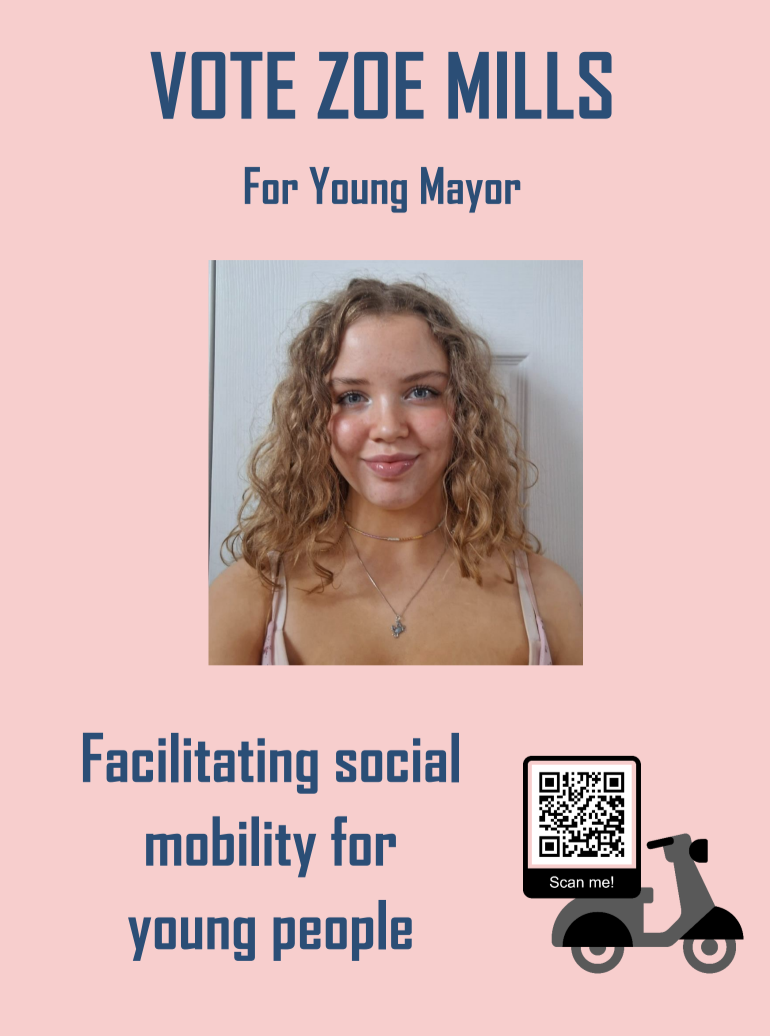 Image of Young Mayor - Vote for our own Zoe Mills!