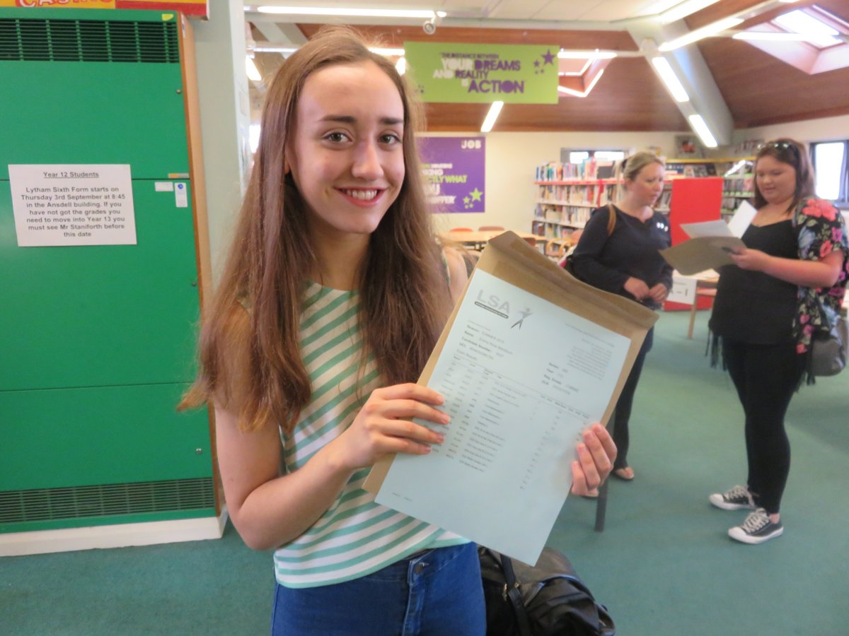 ALevel Results Day 2015 Lytham St Annes High School