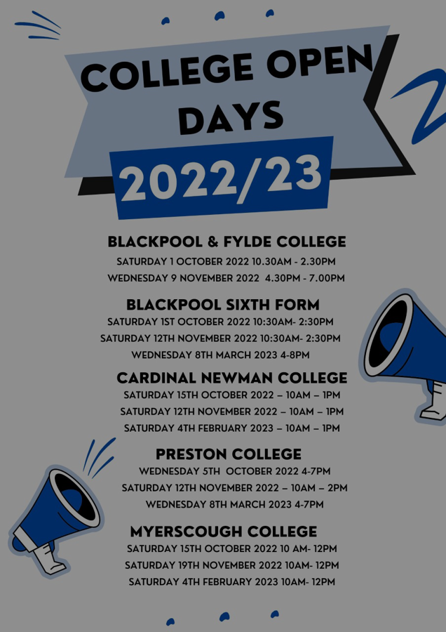 Image of New: College open days for 2022/2023!