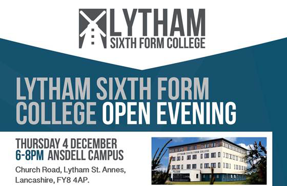 Image of Lytham Sixth Form College Open Evening