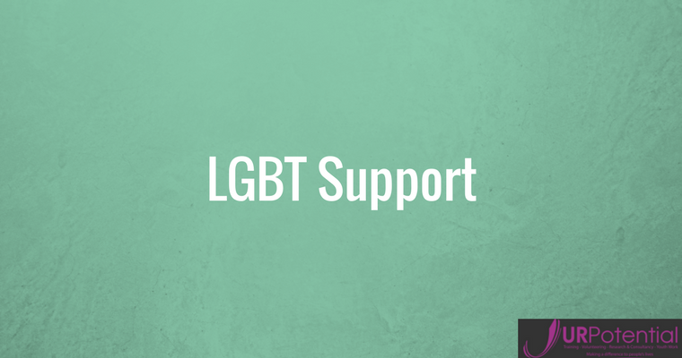 Image of URPotential promote their LGBT support groups