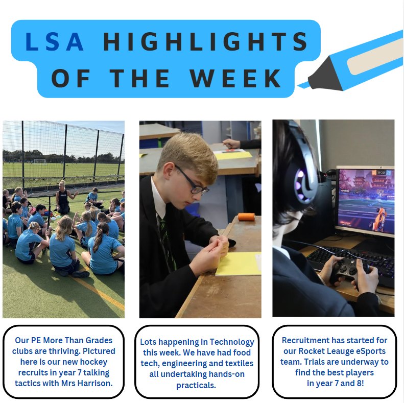 Image of This week at LSA... Hockey tactics, practical technology lessons and Esports recruitment!