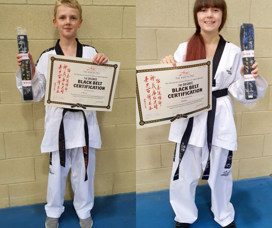 Image of Black belts in Tae Kwon-Do!