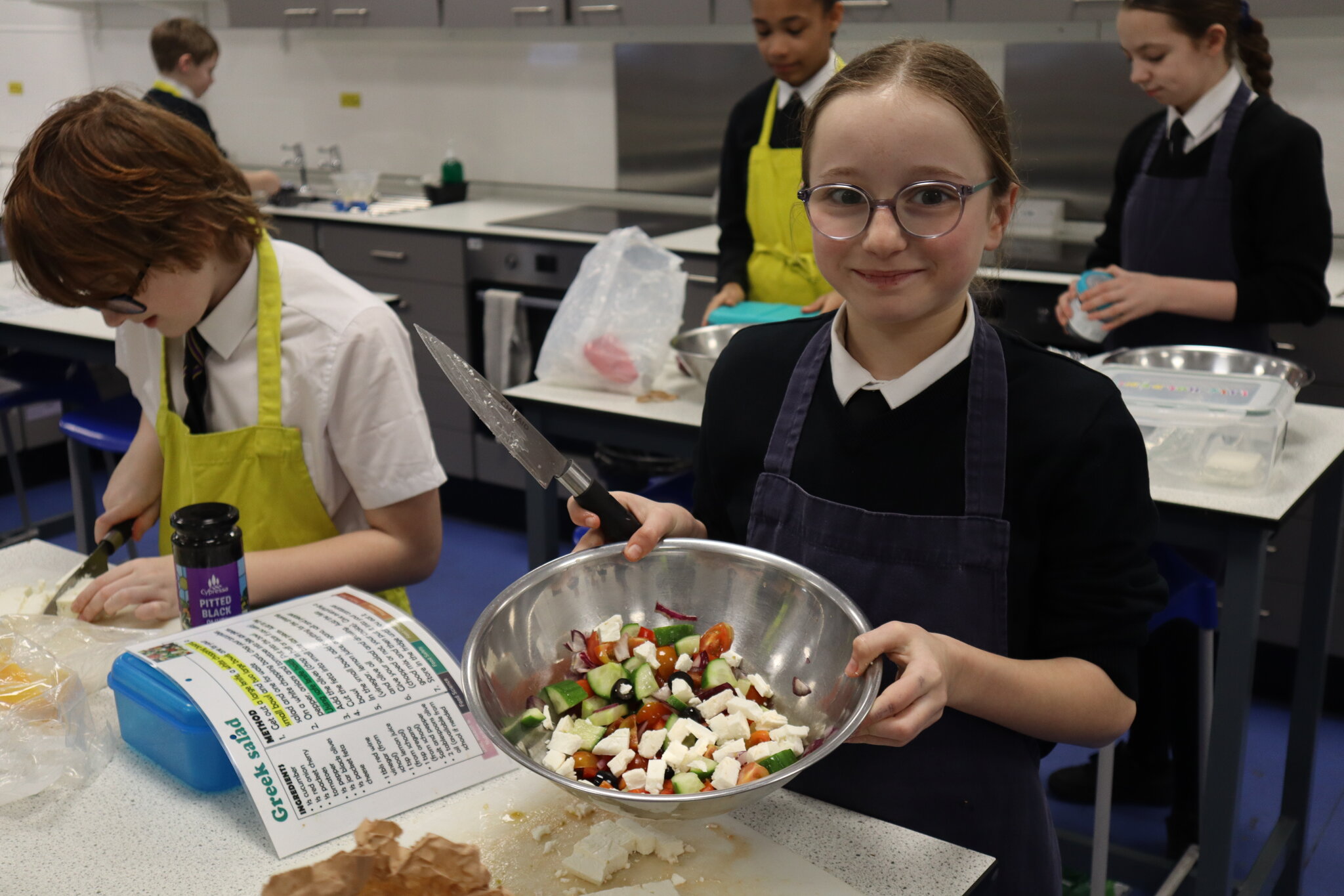 Image of Year 7 Students Sharpen Their Skills in Food Technology