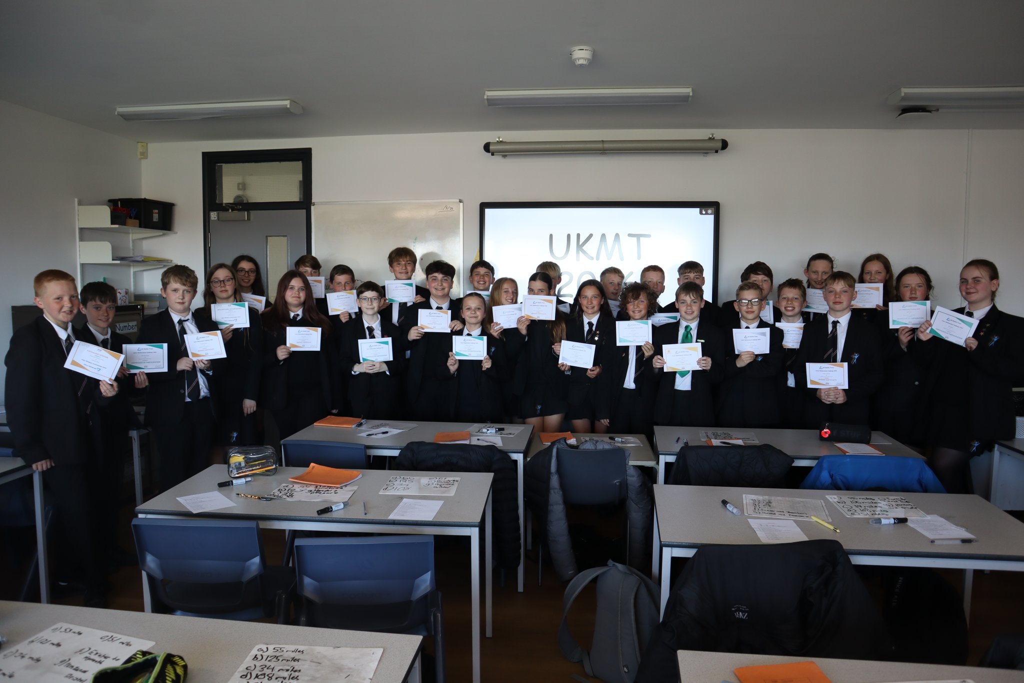 Image of Celebrating Success in the Recent Maths Challenge