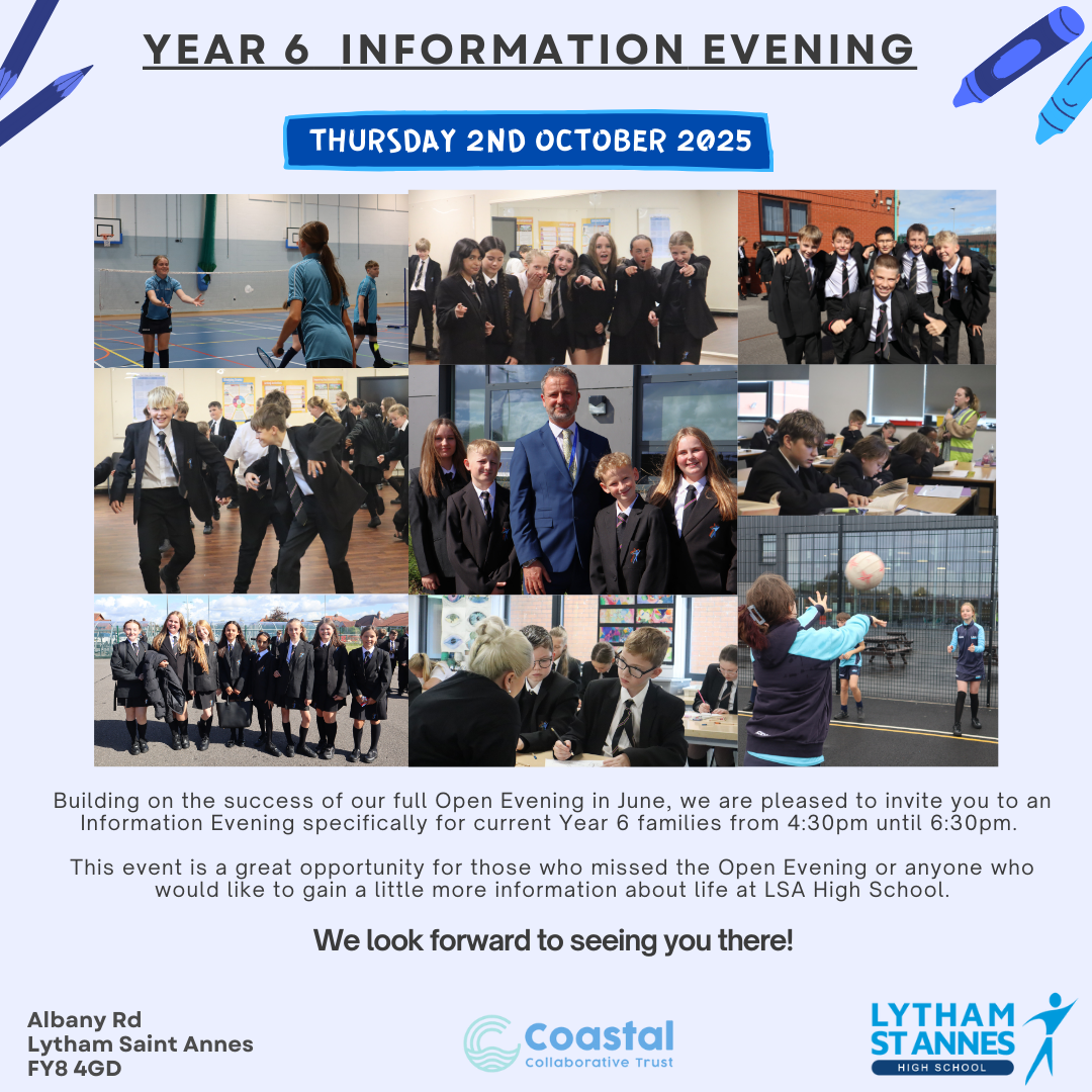Image of Year 6 Information Evening – Thursday 2nd October 2025