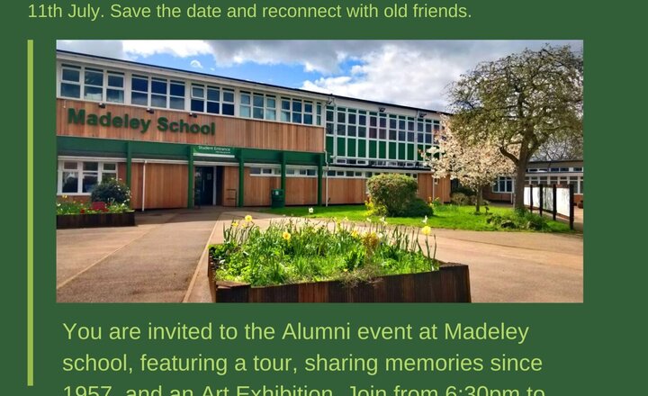 Image of Madeley School's Alumni Reunion Celebration