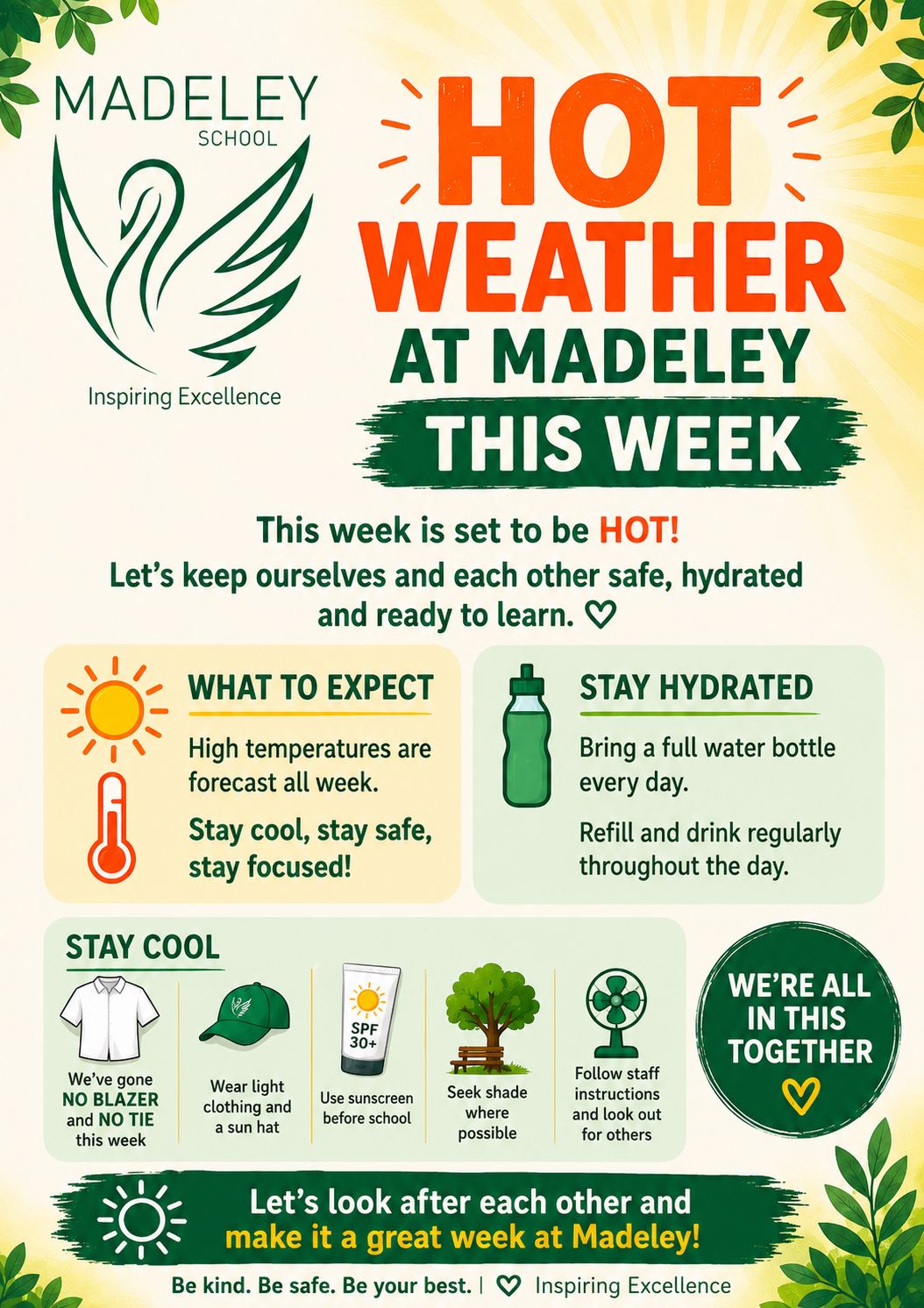 Image of Hot Weather at Madeley this Week