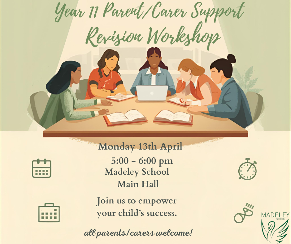 Image of Year 11 Parent / Carer Support Revision Workshop