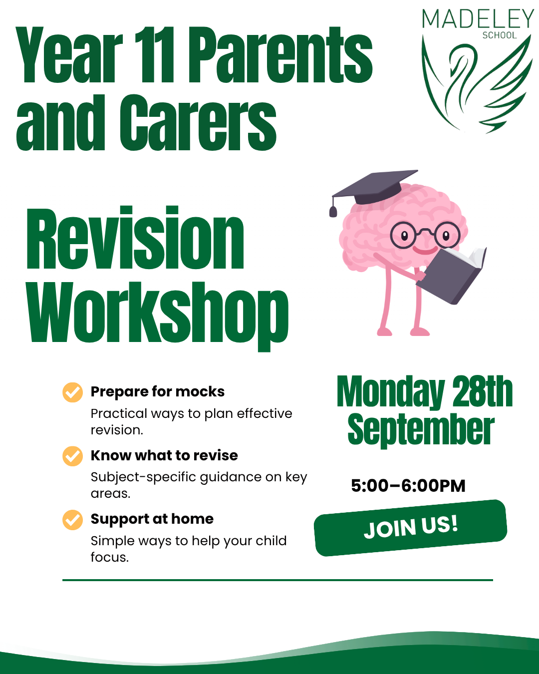 Image of Year 11 Parent / Carer Support Revision Workshop