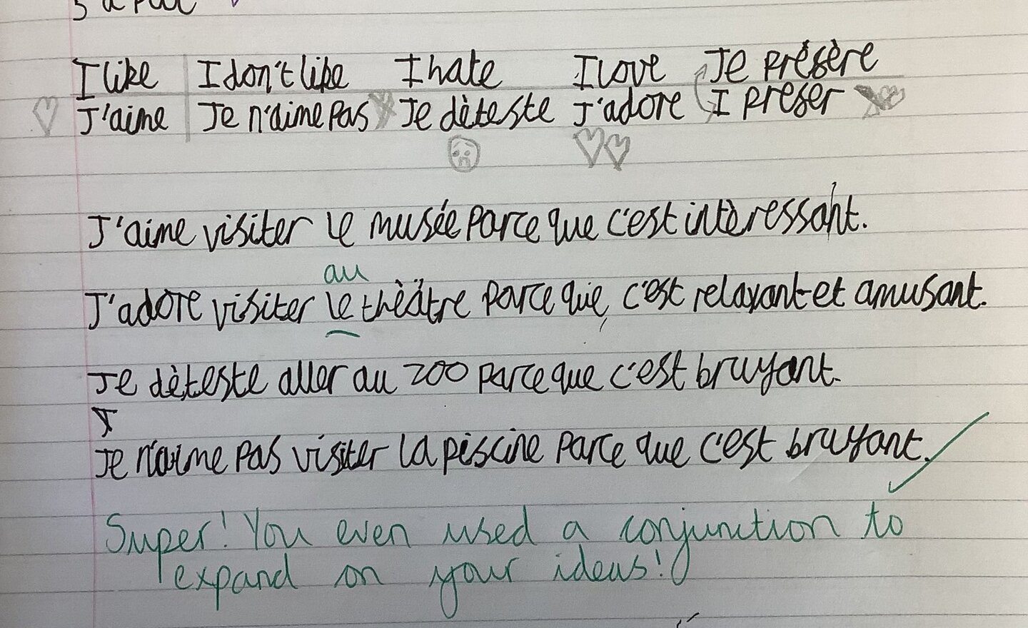 Image of Justifying opinions in French!