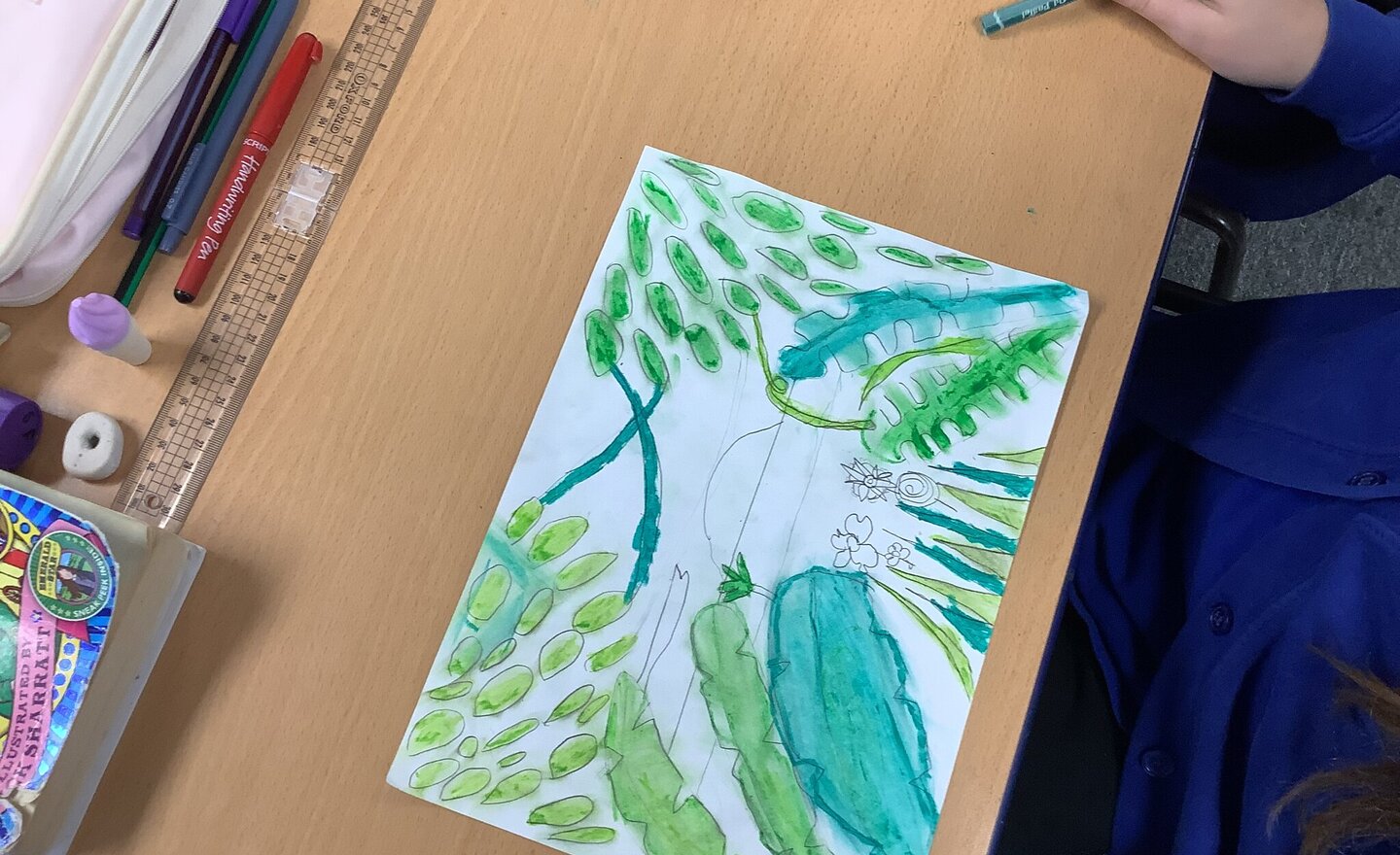 Image of Rainforest Scenes with Watercolours