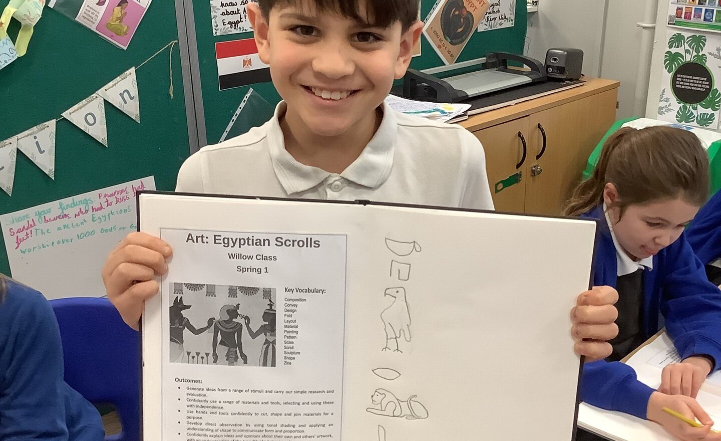 Image of Ancient Egyptian Hieroglyphs 