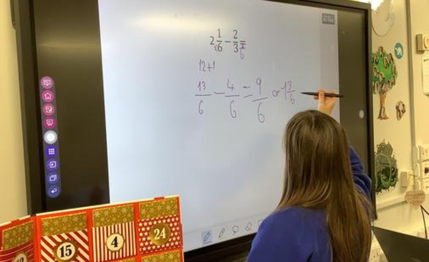 Image of Subtracting fractions from mixed numbers