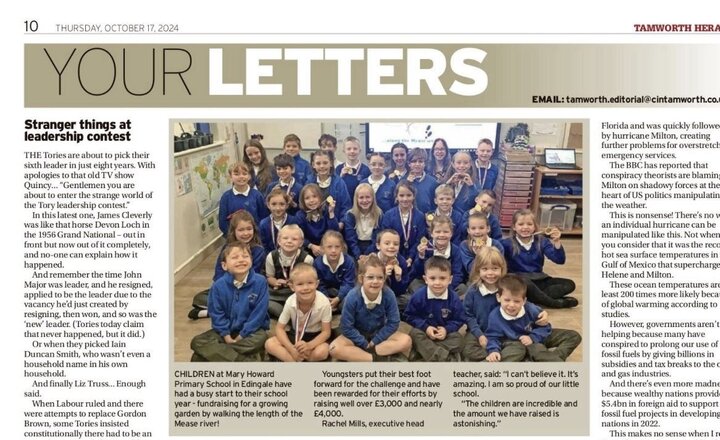 Image of Celebrating Our Achievements: Featured in the Tamworth Herald!