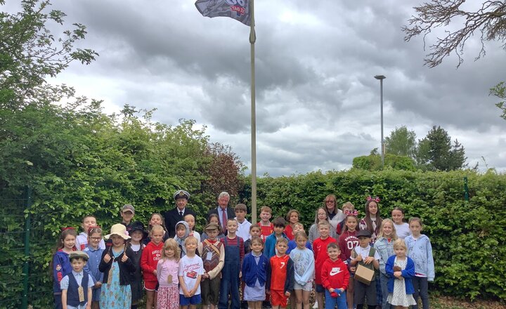 Image of VE Flag Raising Ceremony
