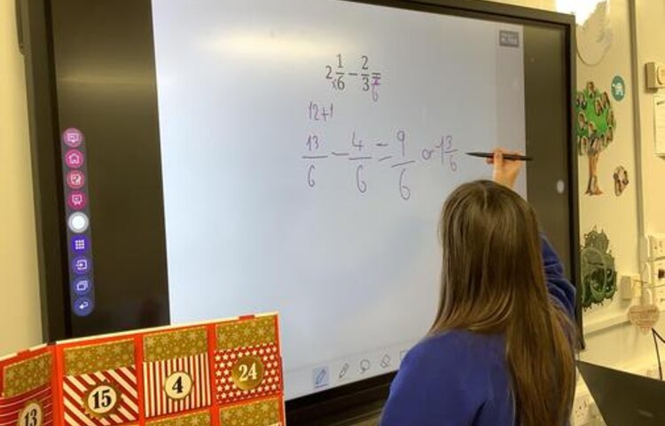 Image of Subtracting fractions from mixed numbers