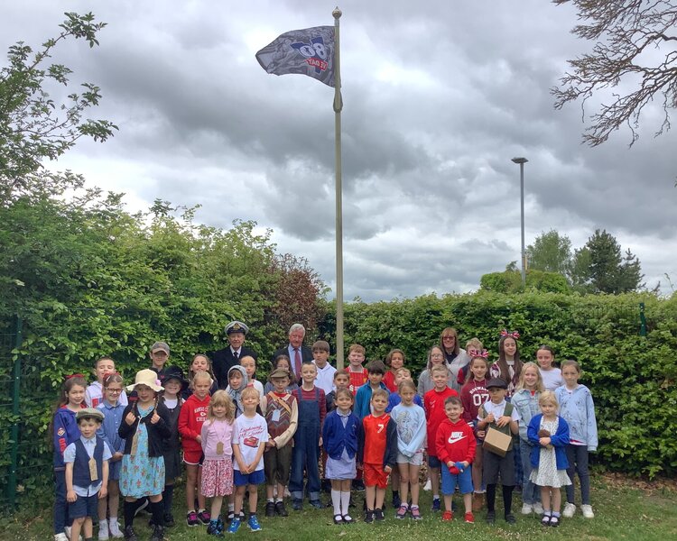 Image of VE Flag Raising Ceremony