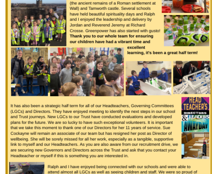 Image of Newsletter from Mrs Gethin