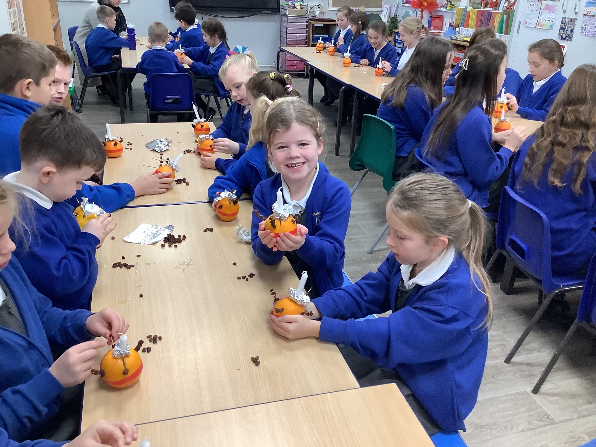 Image of Getting ready for Christingle