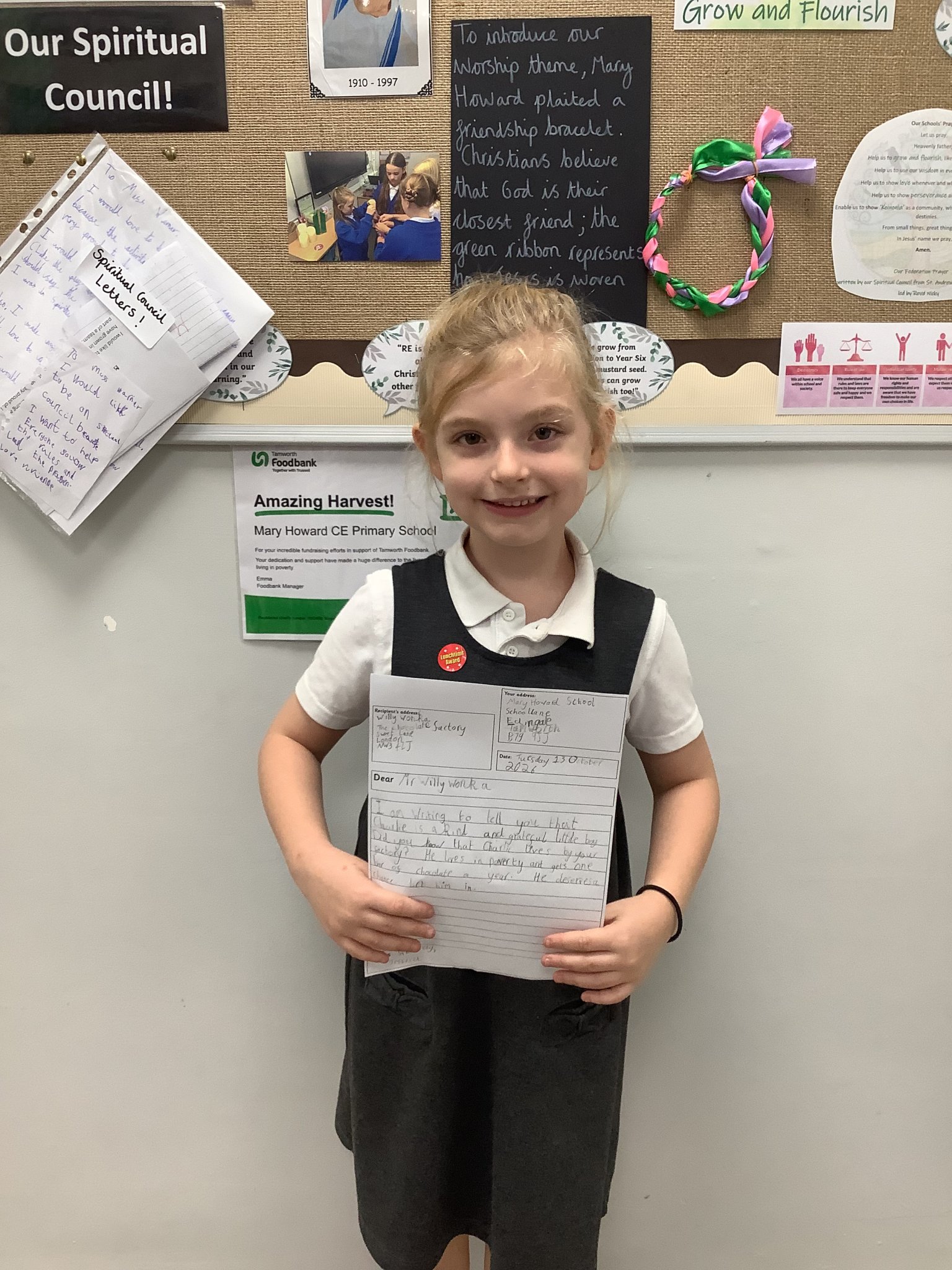 Image of Year 2 Letters to Mr. Willy Wonka!