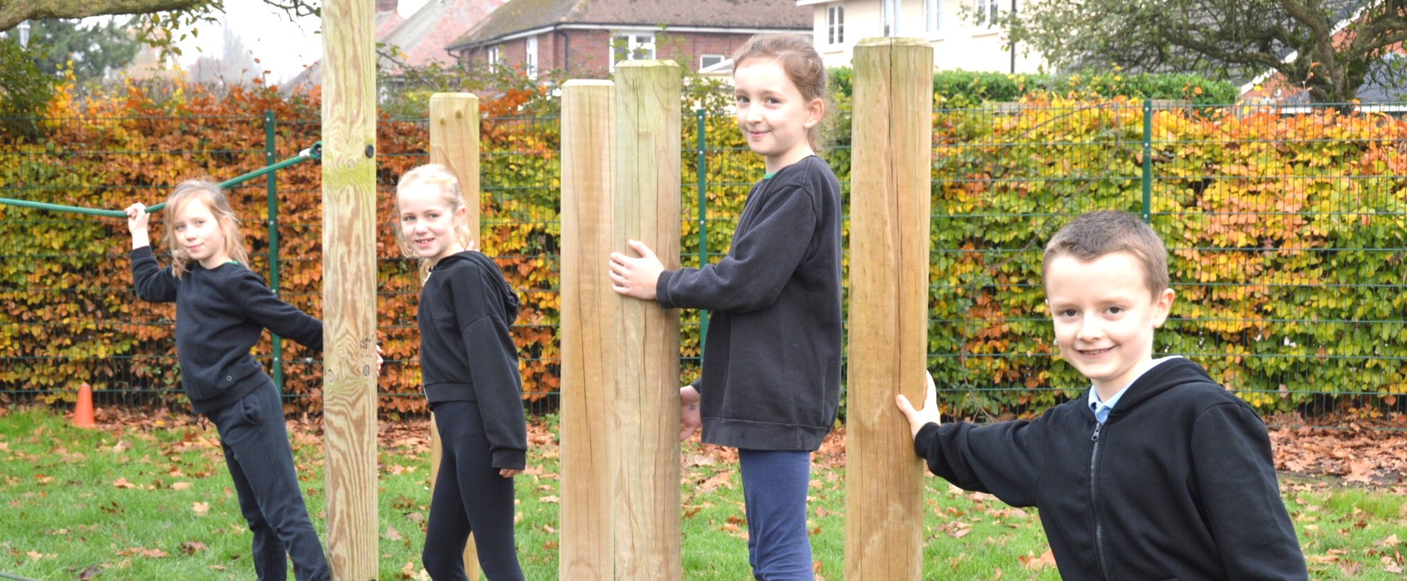 Children playing at school