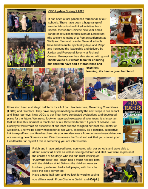 Image of Newsletter from Mrs Gethin