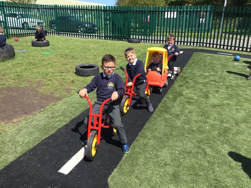 Image of Our new EYFS playground installation