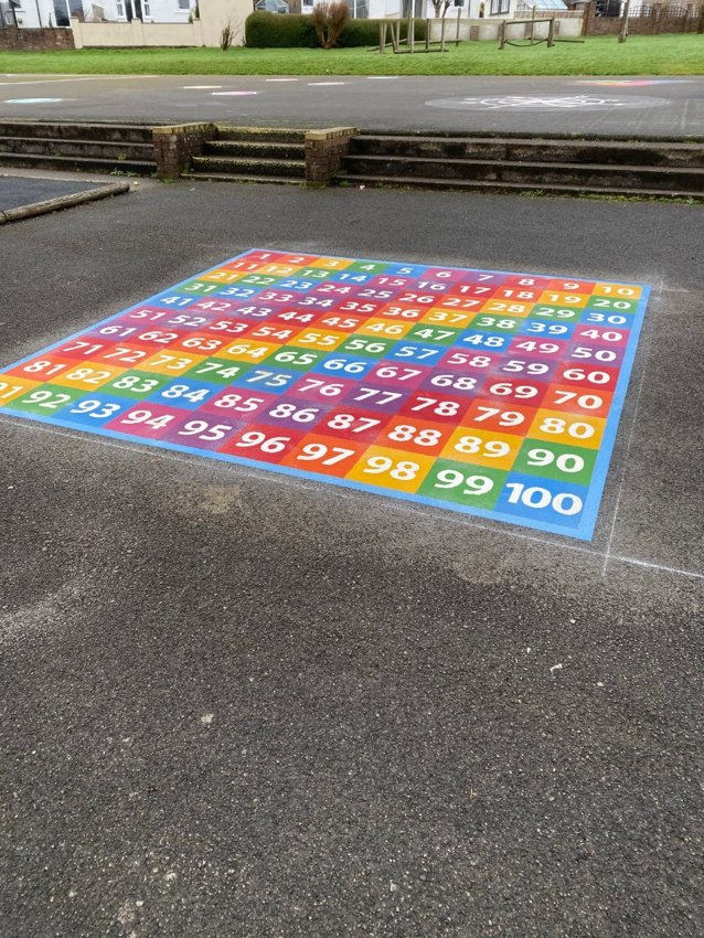 Image of New playground markings