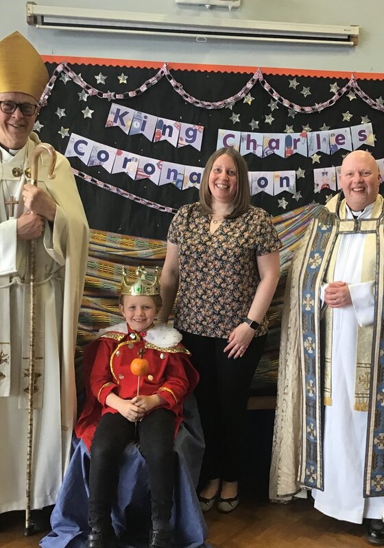 Image of The Bishop of Repton crowns the new King Charles of Melbourne!