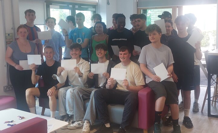 Image of Sixth Form Students Celebrate Results Day Success 
