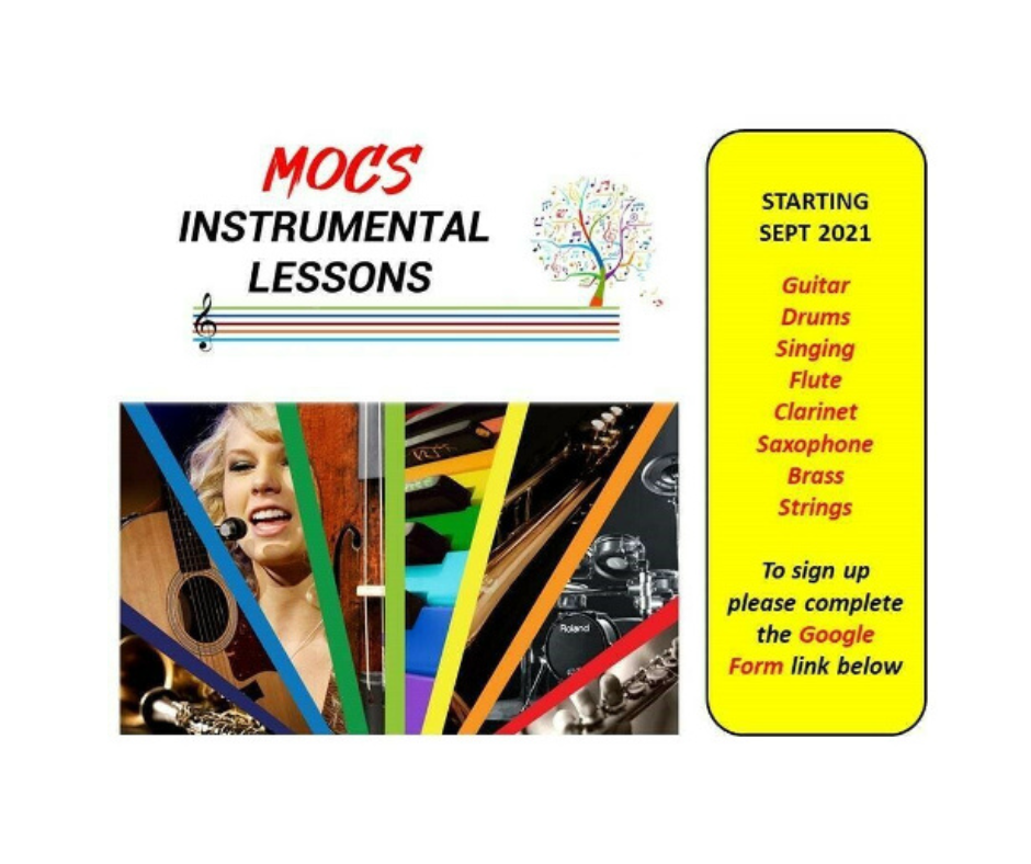 Image of MUSIC LESSON INFORMATION AND SIGNUP FORM