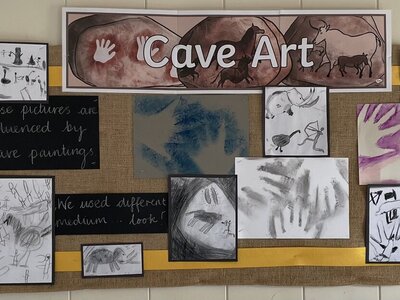 Image of Year 3 and 4 Cave Art