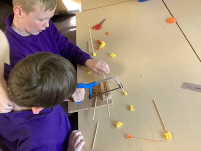 Image of Year 3 and 4 Earthquake structures