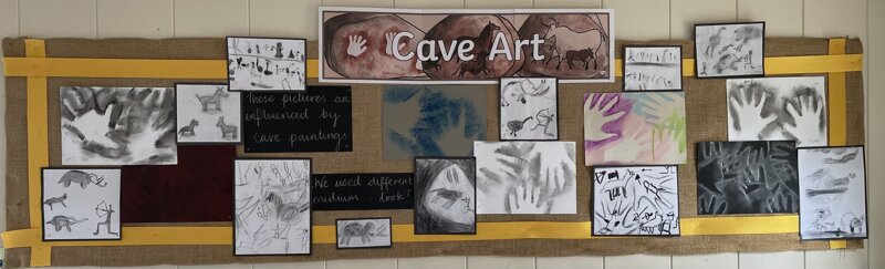 Image of Year 3 and 4 Cave Art