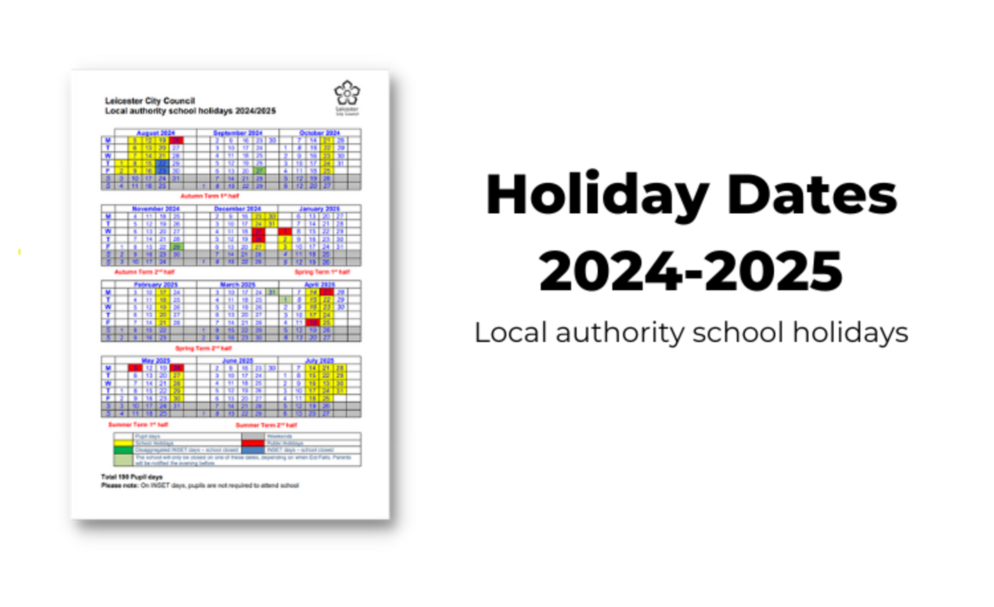 Image of 2024 Holiday dates