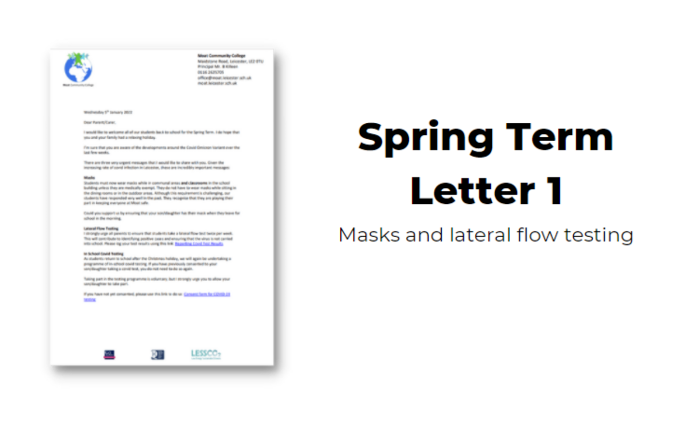 Image of 2022 Spring Term Letter 1