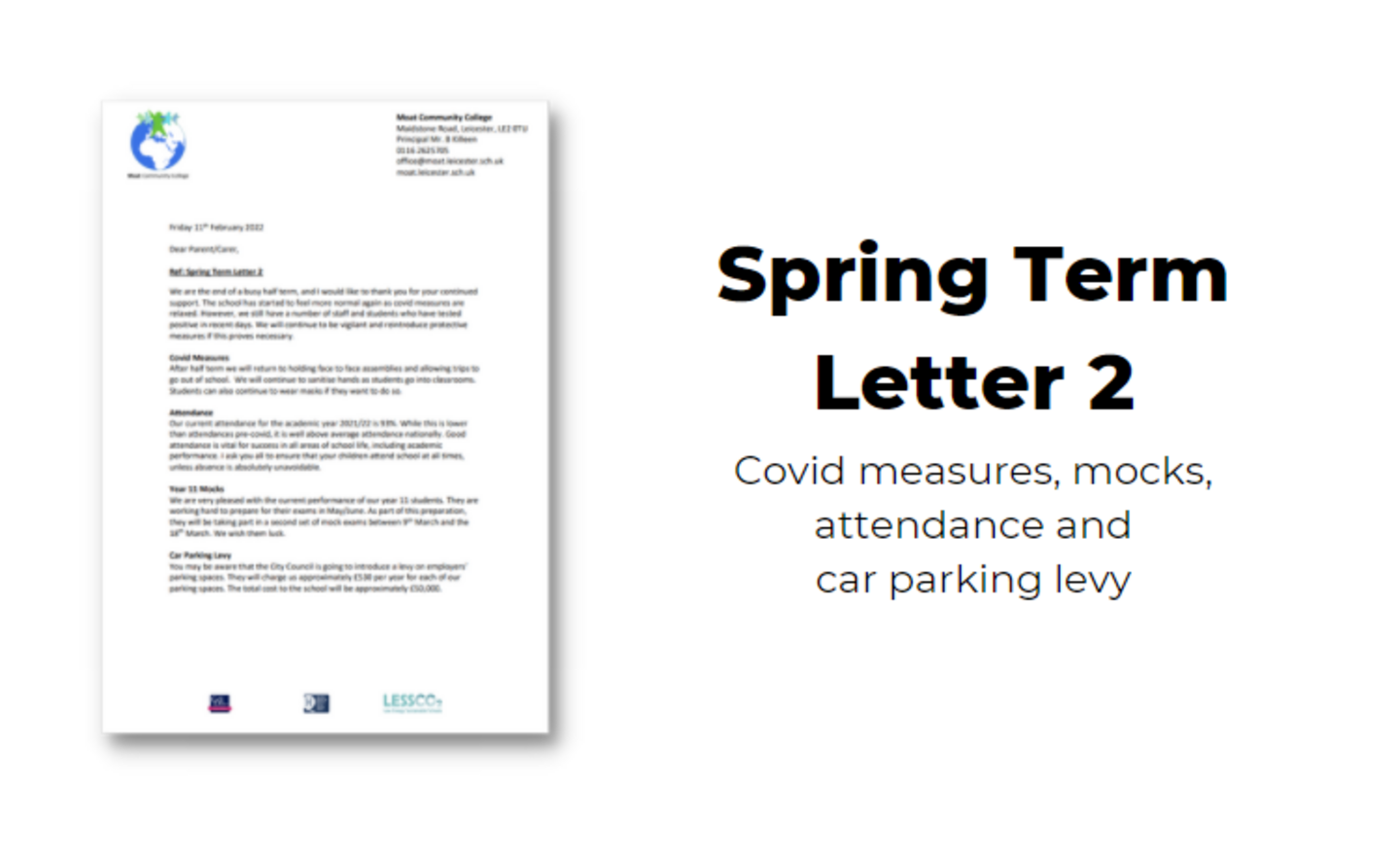 Image of 2022 Spring Term Letter 2