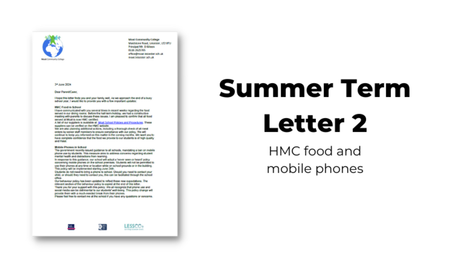 Image of 2024 Summer Term Letter 2