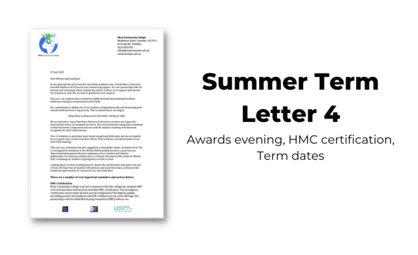 Image of 2024 Summer Term Letter 4