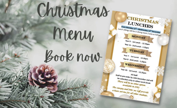 Image of Take a look at our fantastic Christmas menu