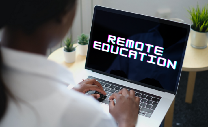 Image of Remote education for students learning at home