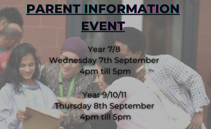 Image of Year 9/10/11 Parent Information Event