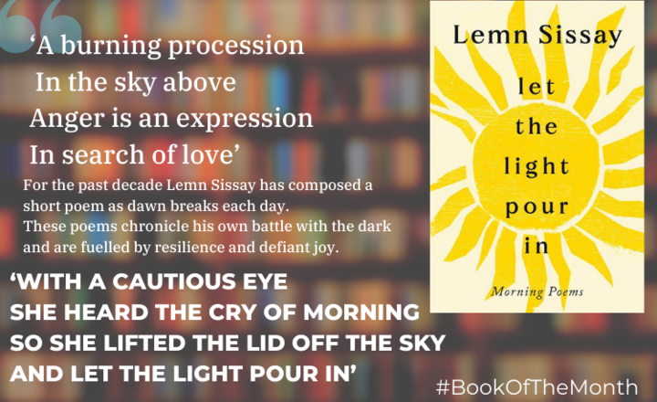 Image of Book of the Month: March 2024 - Lemn Sissay's 'let the light pour in'