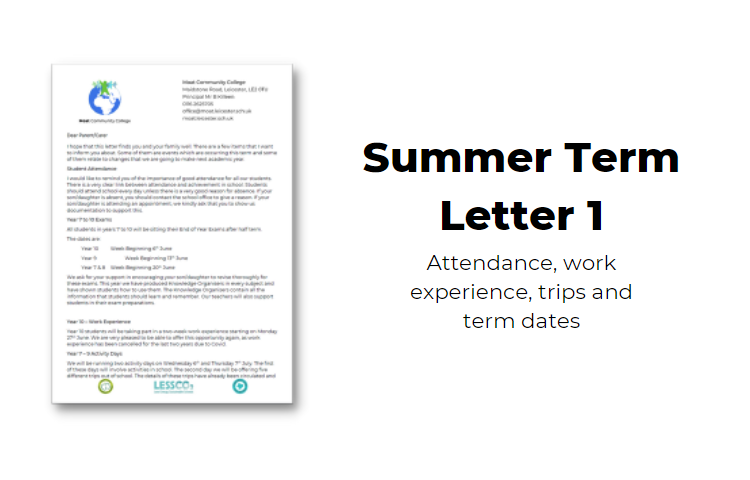 Image of 2022 Summer Term Letter 1