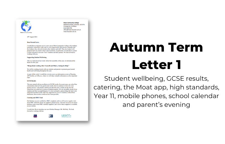 Image of 2024 Autumn Term Letter 1