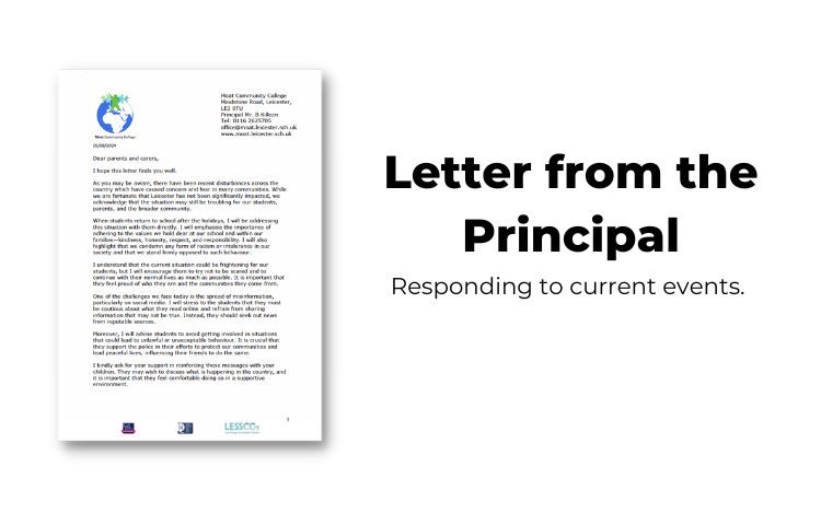 Image of 2024 Letter from the Principal