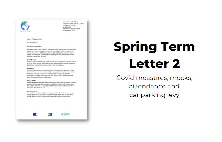 Image of 2022 Spring Term Letter 2